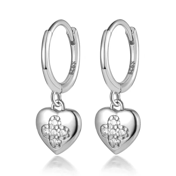 The Coco Silver Mini Heart Earrings - Coco Loves Jewellery